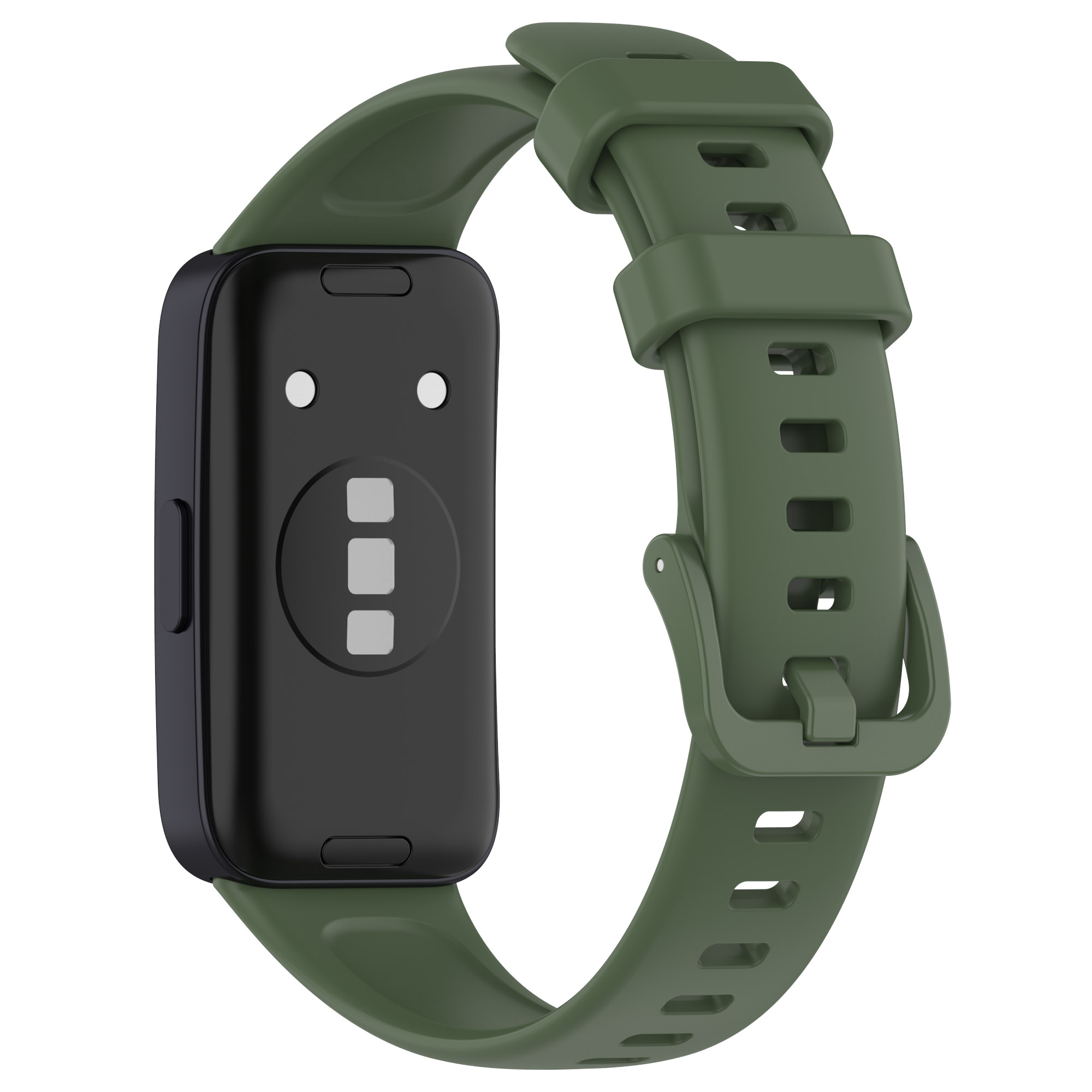 

Für Huawei Band 8 Silicone Watchbänder Wasserdichtem Sport Watchband -gurt - Dunkelgrün, Huawei Band 8