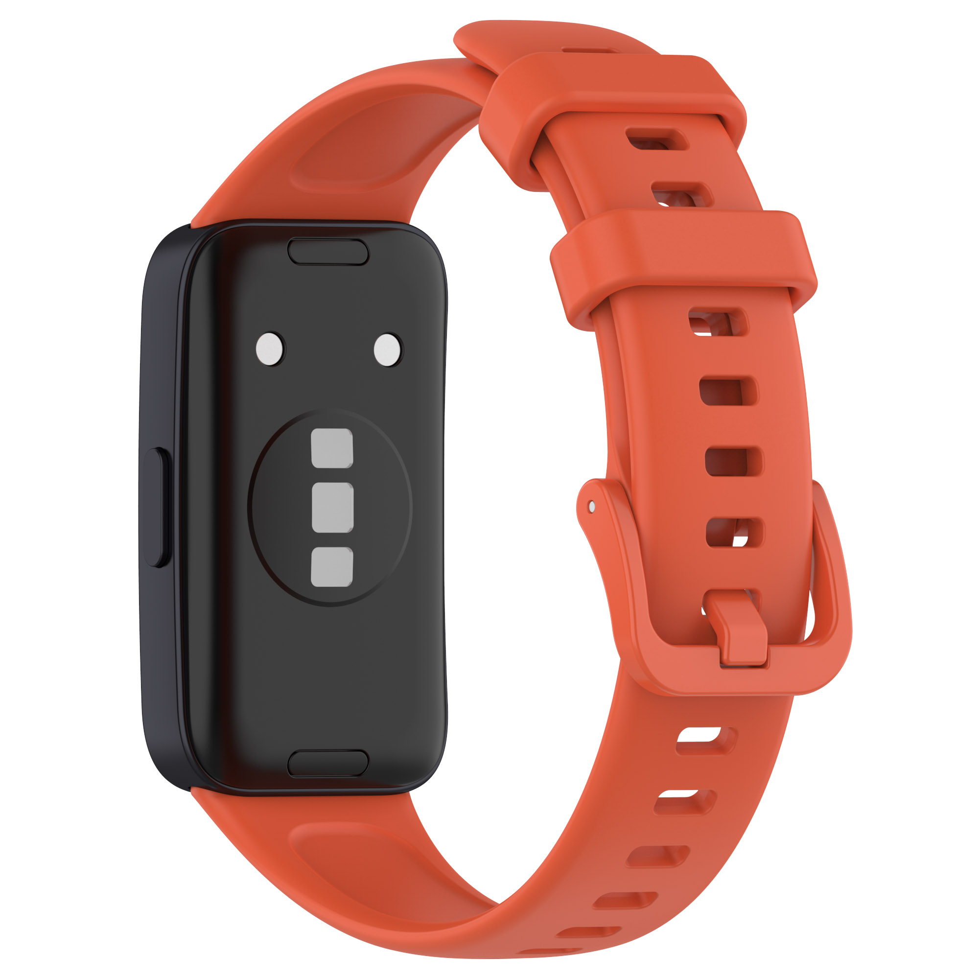 

Für Huawei Band 8 Silicone Watchbänder Wasserdichtem Sport Watchband -gurt - Rotes Tee Orange, Huawei Band 8