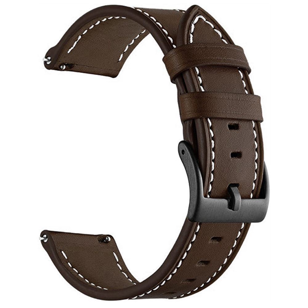 

20mm Uhrenband Für Garmin Venu / Sq / Sq 2 / 2 Plus, Echte Kuhleder -ersatzbänder - Kaffee, Garmin Venu Sq