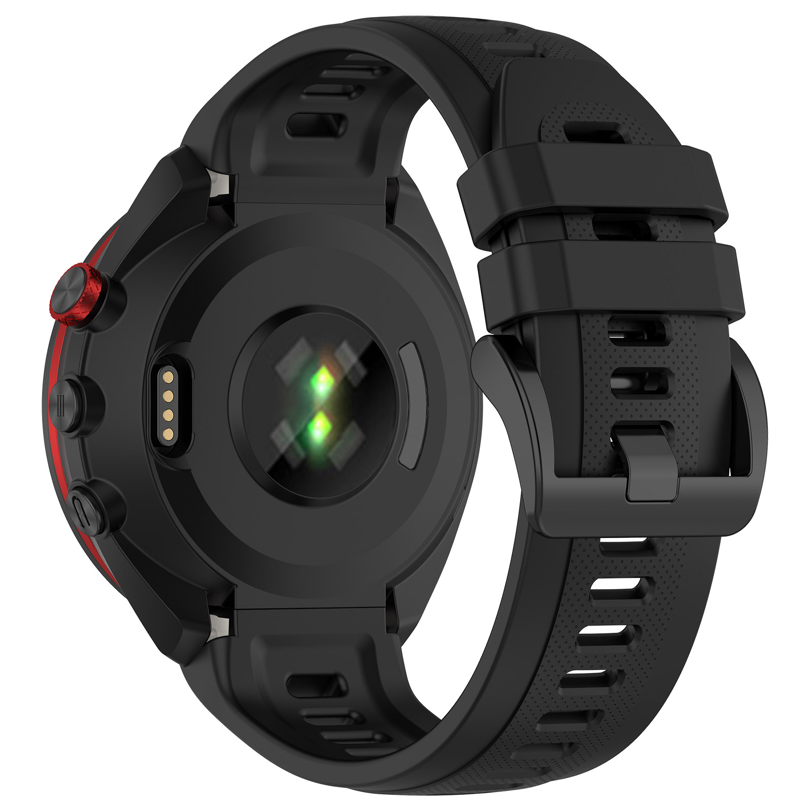 

Für Garmin -annäherung S70 47mm Silicon Watch Band Soft Sport Ersatzwächter - Schwarz, Garmin Approach S70 47mm