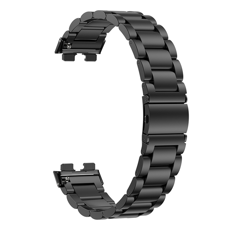 

Für Huawei Band 8 Edelstahl -uhren -uhren -ersatzmetallgurt - Schwarz, Huawei Band 8