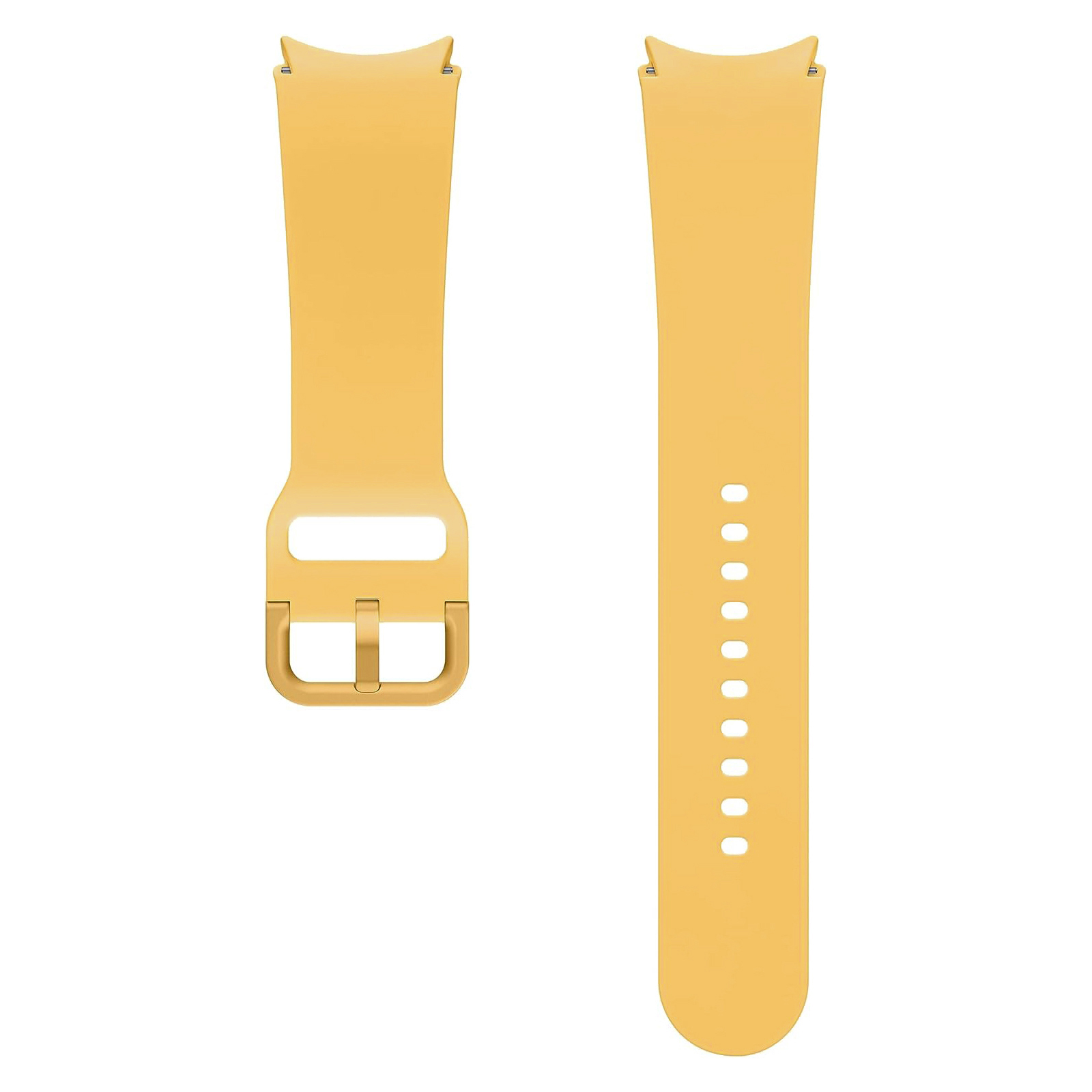 

Für Samsung Galaxy Watch6 40 / 44 mm / Watch6 Classic 43 / 47mm Silikon Uhrengurt Ersatzwachtband - Gelb, Galaxy Watch6 40mm