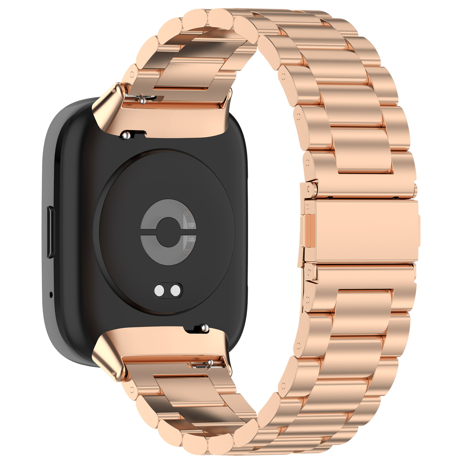 

Für Xiaomi Redmi Watch 3 Aktiv / Watch 3 Lite Ersatzband Edelstahl Uhrengurt - Roségold, Xiaomi Redmi Watch 3 Active