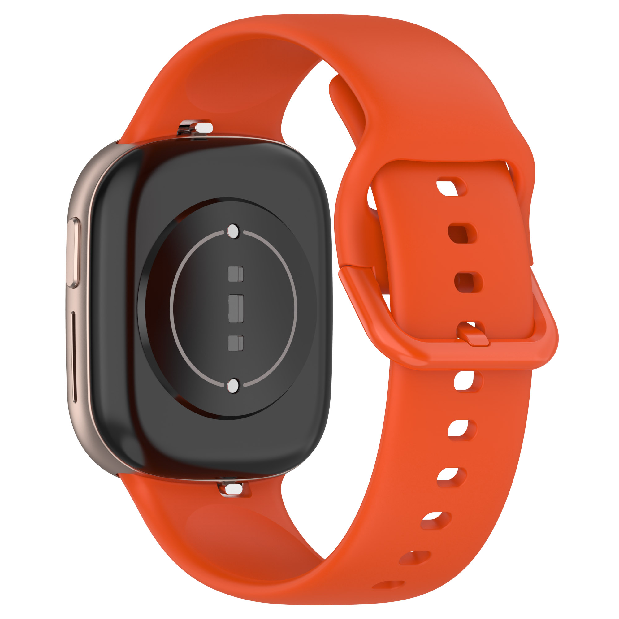 

Silicon Watch Band For Honor Watch 4, TMA-L19 Buntes Schnalle Sport Austernte-riemen - Orange, Honor Watch 4