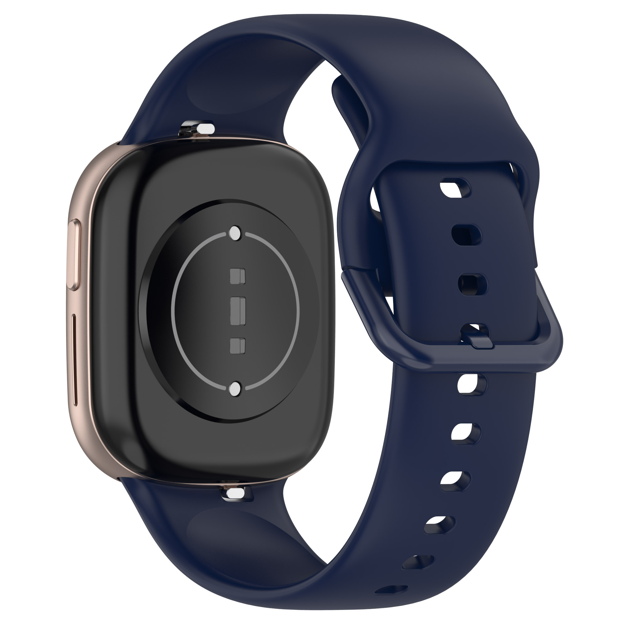 

Silicon Watch Band For Honor Watch 4, TMA-L19 Buntes Schnalle Sport Austernte-riemen - Mitternachtsblau, Honor Watch 4