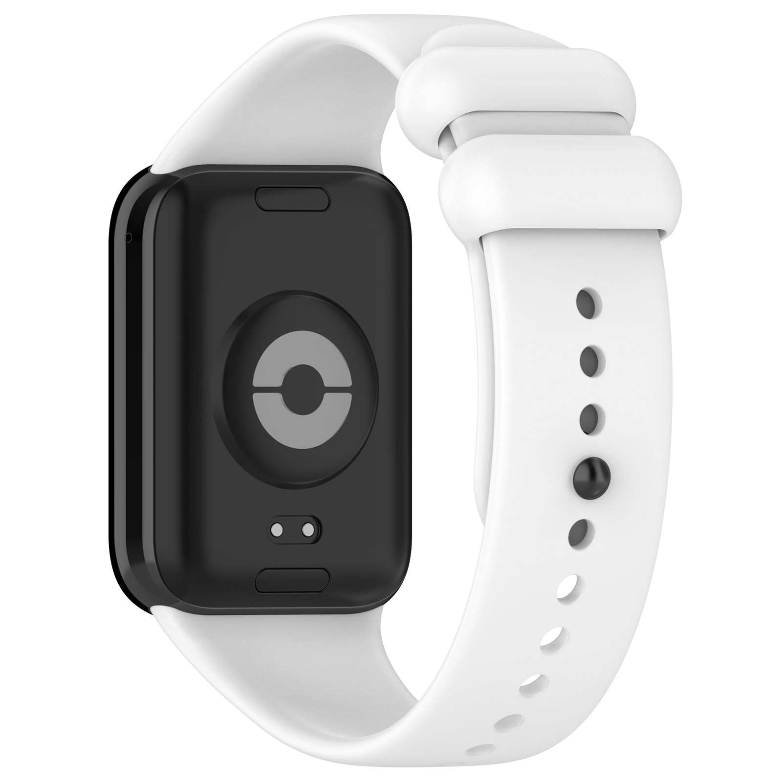 

Schauen Sie Sich Band Für Xiaomi Smart Band 8 Pro, Soft Silicon Sportersatz Mit Schwarzer Schnalle an - Weiß, Xiaomi Smart Band 8 Pro