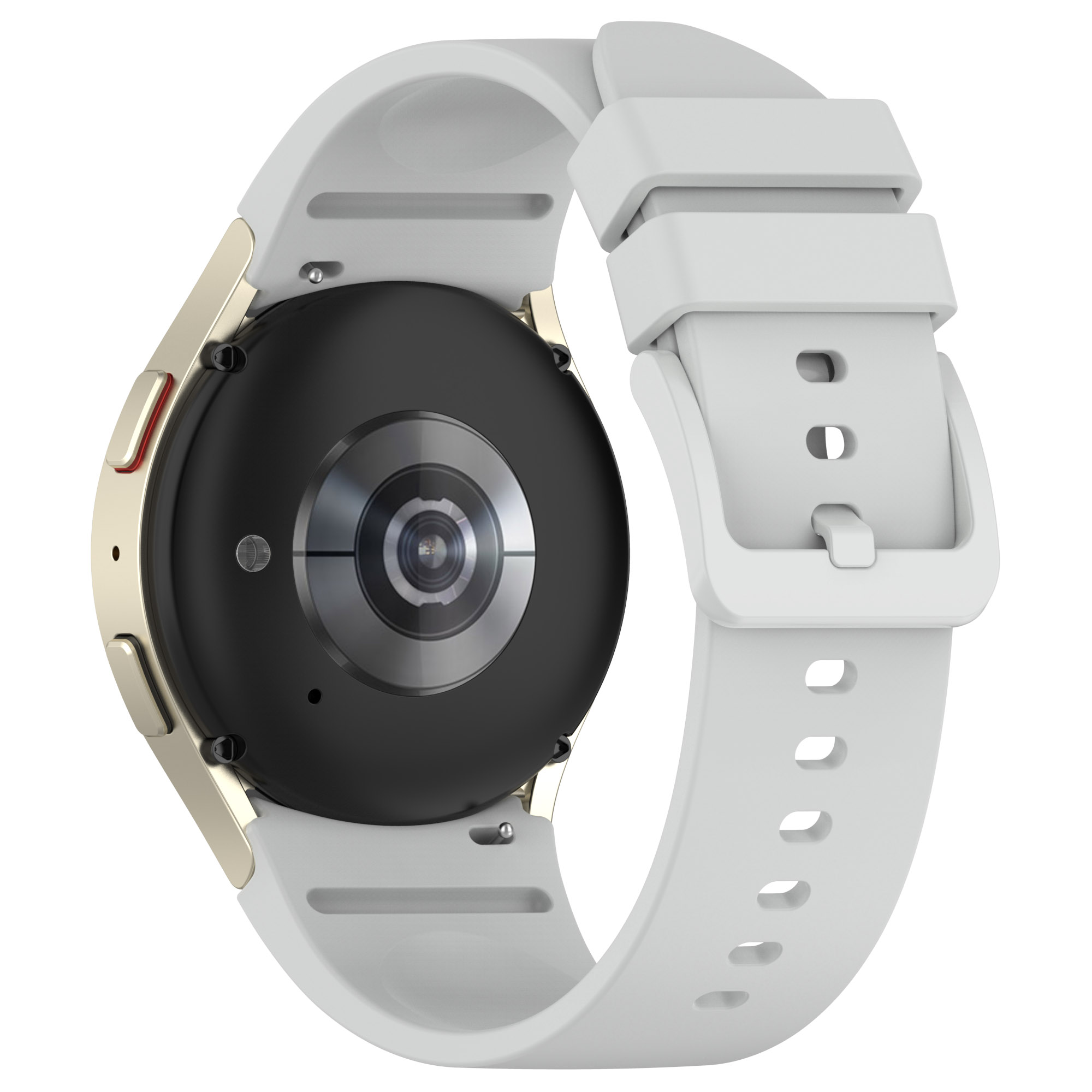 

Für Samsung Galaxy Watch6 40 mm / 44 mm / Watch6 Classic 43mm / 47 mm Silikon Uhrenband Verstellbarer Riemen Mit Bunten Schnalle - Hellgrau, Galaxy Watch6 40mm