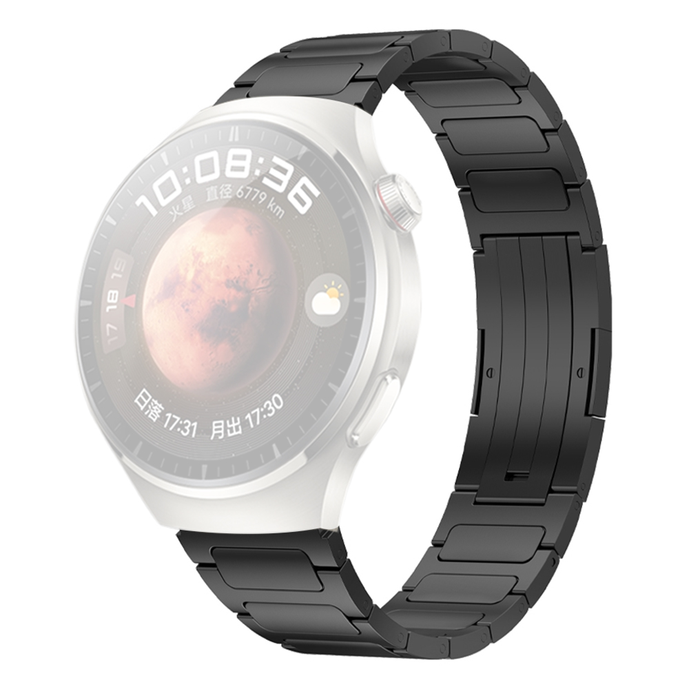

22mm Uhrenband Für Huawei Uhr 4 / Sehen Sie 4 Pro, Titaniumlegierung Metall -metallgurtersatz an - Schwarz, Huawei Watch 4