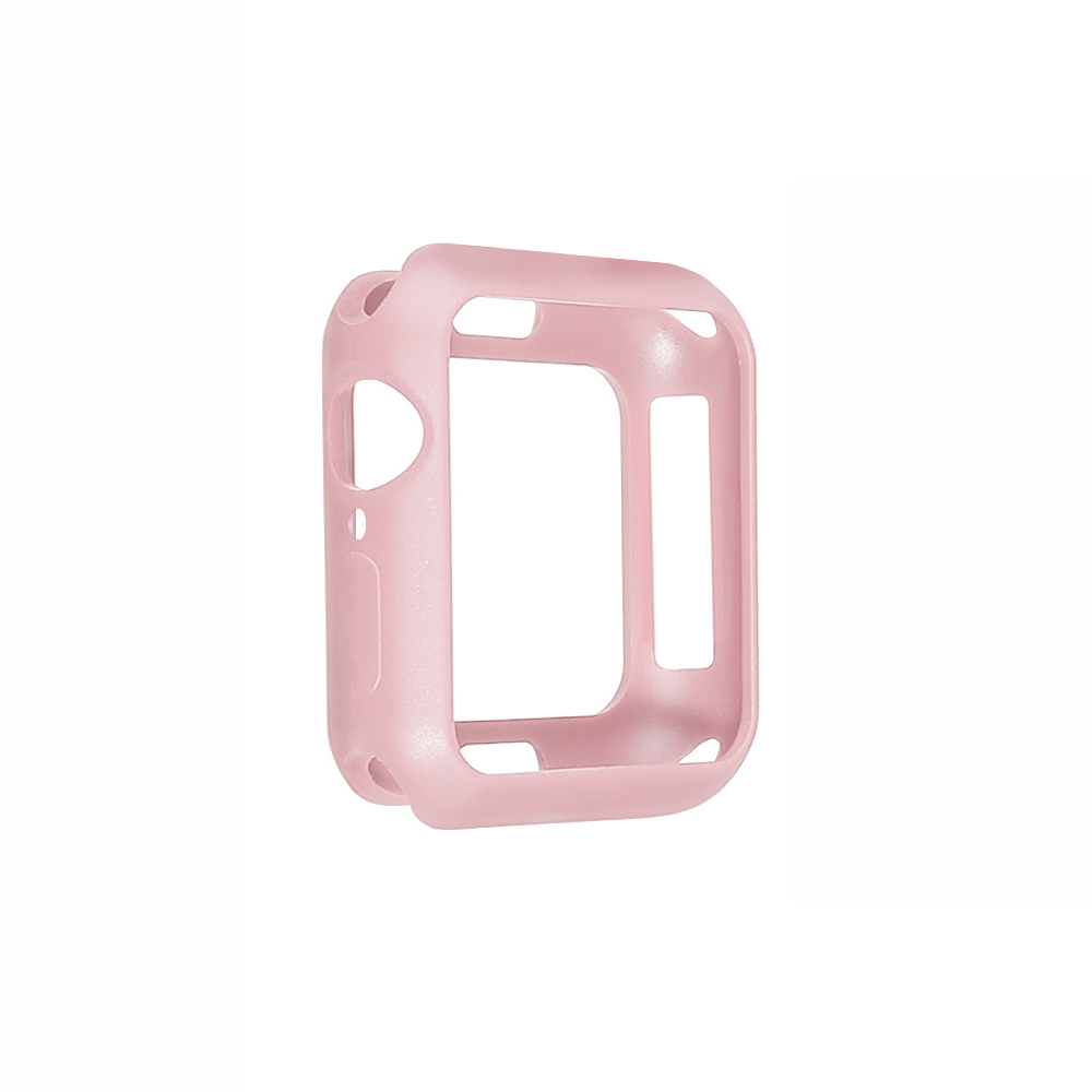 

Soft TPU Watch Frame Protective Bumper Cover for Apple Watch Series 6/SE/5/4 40mm - Light Pink, Apple Watch Series 5 40mm