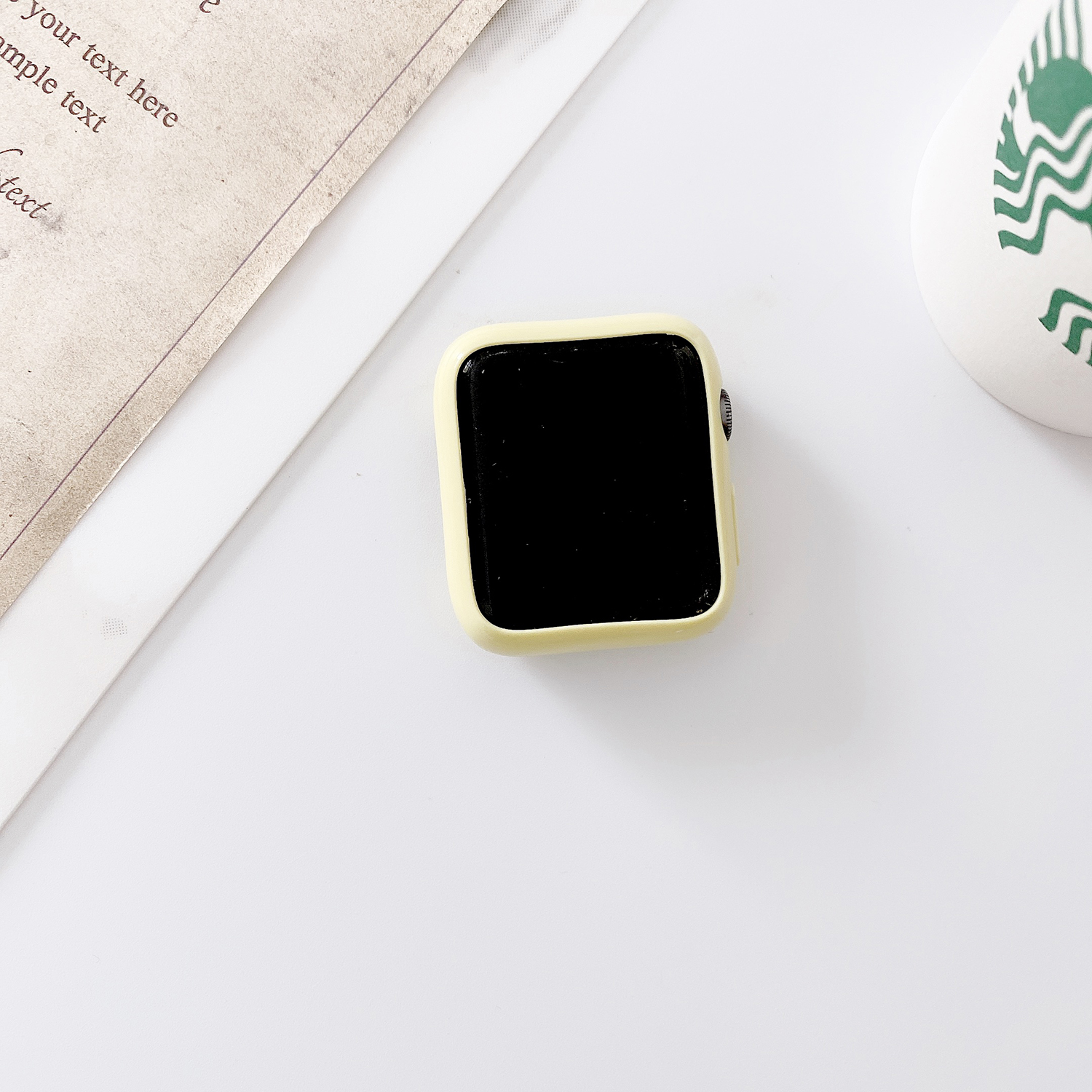 

Силиконовые Смарт-часы Защитный Чехол Для Apple Watch Series 1/2/3 38 Мм - Желтый, Apple Watch Series 3 38mm