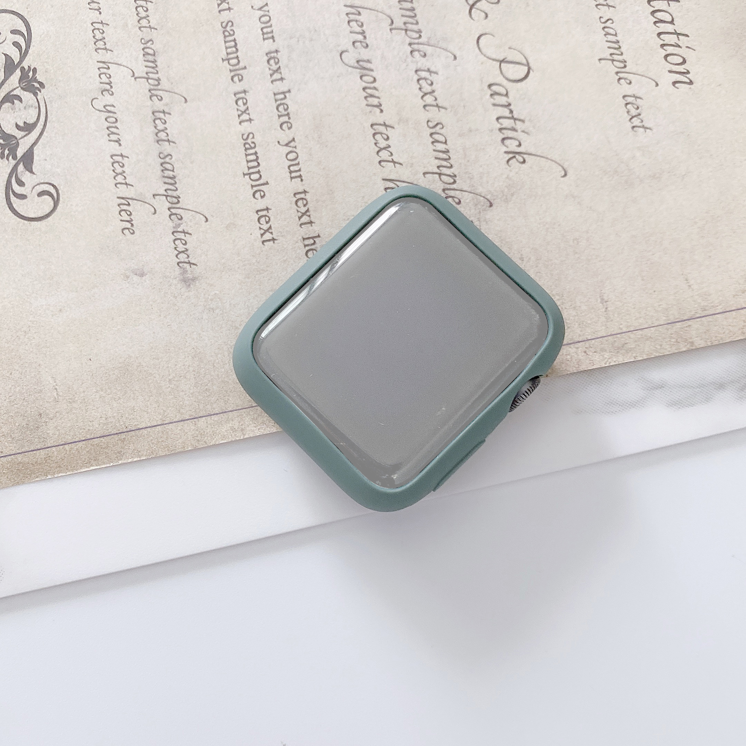 

Силиконовые Смарт-часы Защитный Чехол Для Apple Watch Series 4/5/6 / SE 40 Мм - Темно-зеленый, Apple Watch Series 5 40mm
