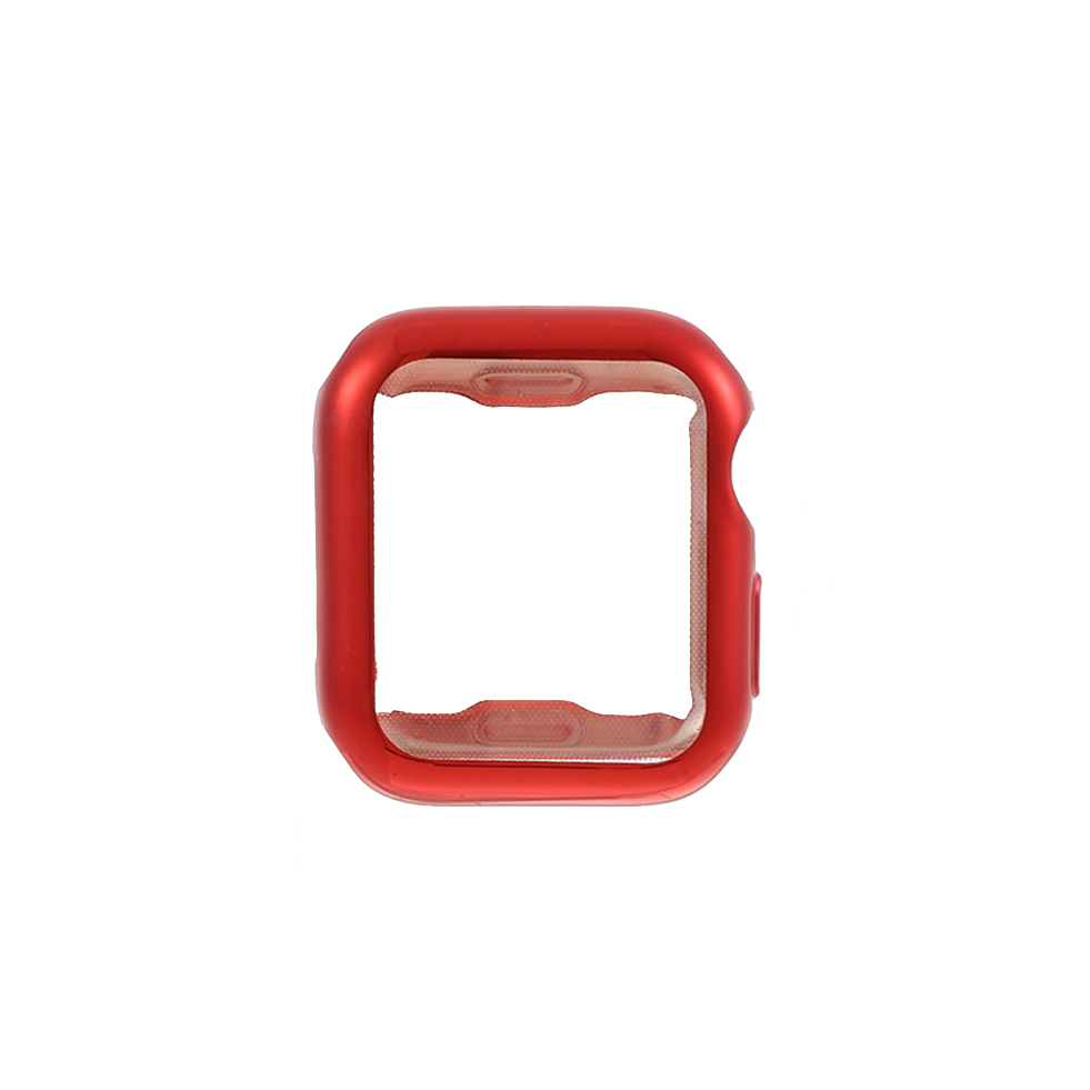 

Electroplating TPU Watch Cover Frame for Apple Watch Series 1/2/3 42mm - Red, Apple Watch Series 3 42mm