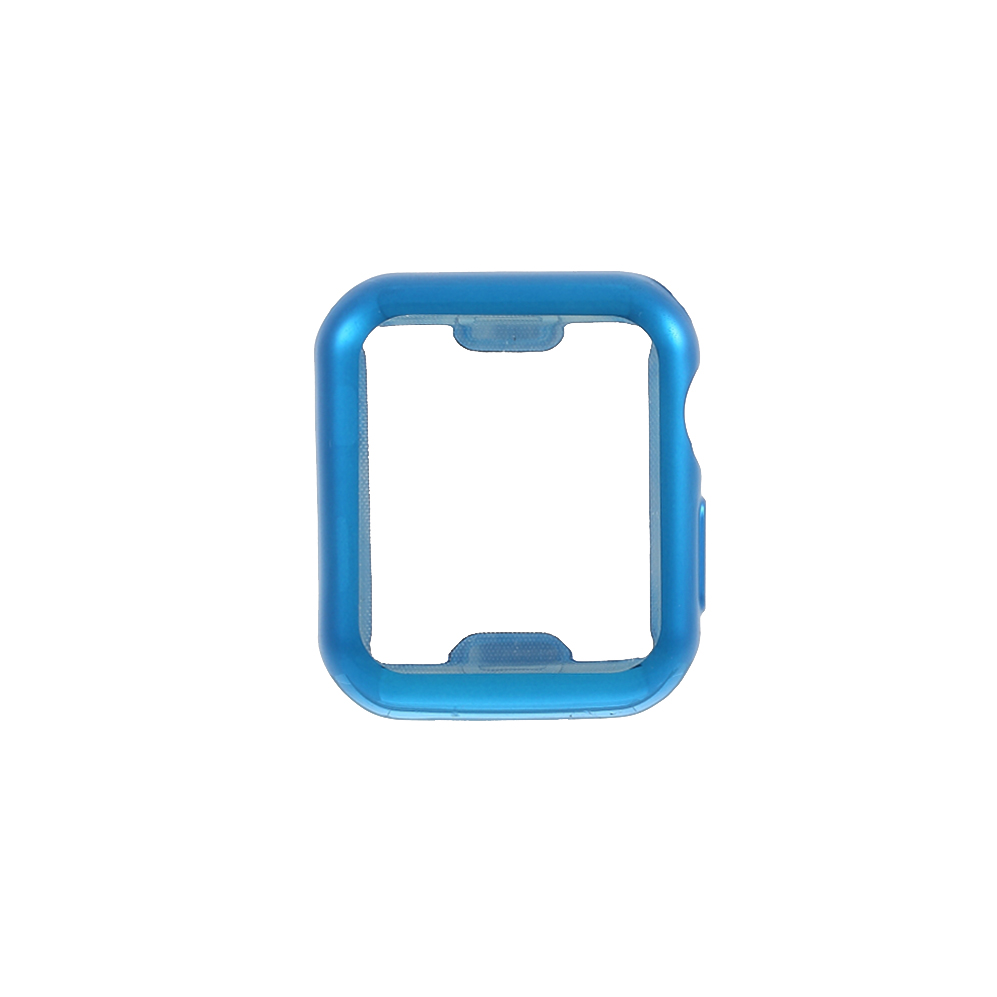 

All-round Protective Electroplating TPU Watch Cover for Apple Watch Series 3/2/1 38mm - Blue, Apple Watch Series 3 38mm