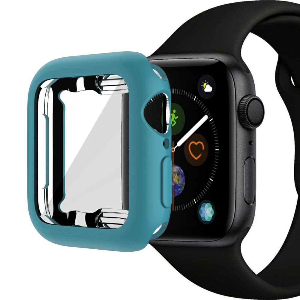 

Macaron Color TPU Watch Protective Case for Apple Watch Series 4 / 5 / 6 44mm / SE 44mm / SE (2022) 44mm - Blue, Apple Watch SE (2022) 44mm