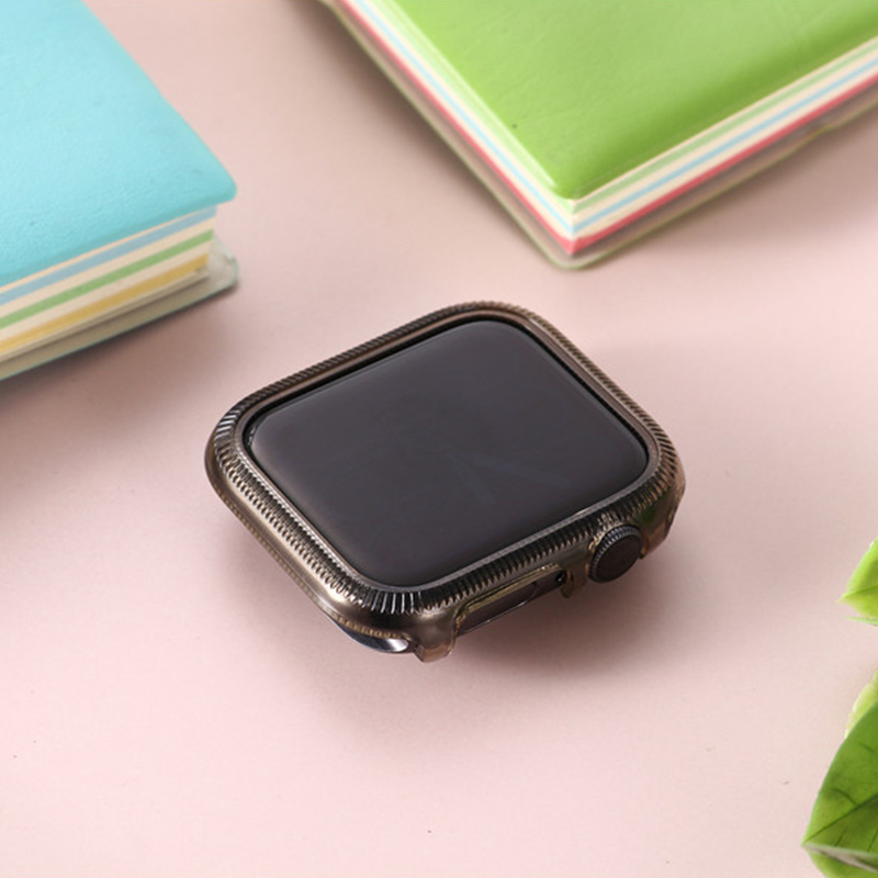 

Colored PC Watch Frame Case for Apple Watch Series 6/SE/5/4 44mm - Black, Apple Watch Series 6 44mm