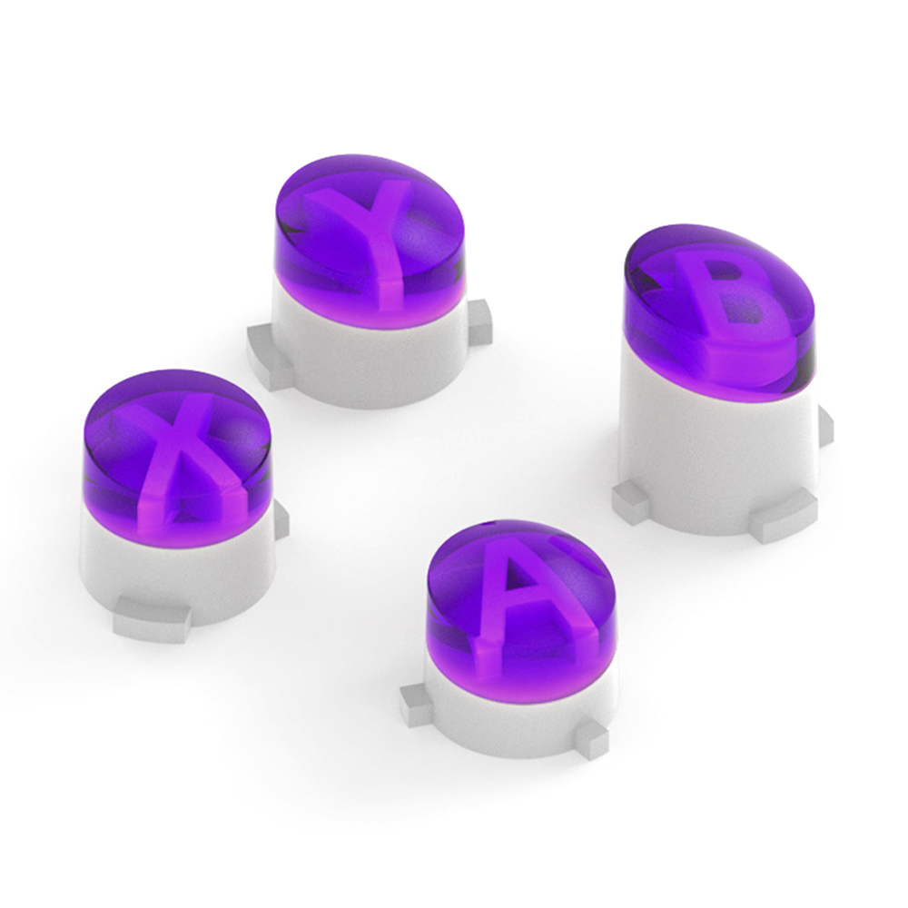 DATA FROG For Xbox One S / Xbox One / Xbox Elite Controller ABXY Buttons Replacement Gamepad Buttons - Purple