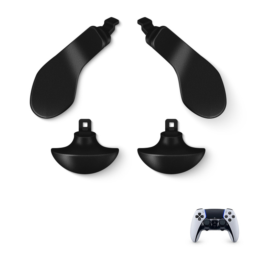 DATA FROG For Sony PlayStation 5 Dualsense Edge Game Controller Stainless Steel Replacement Paddles - Black