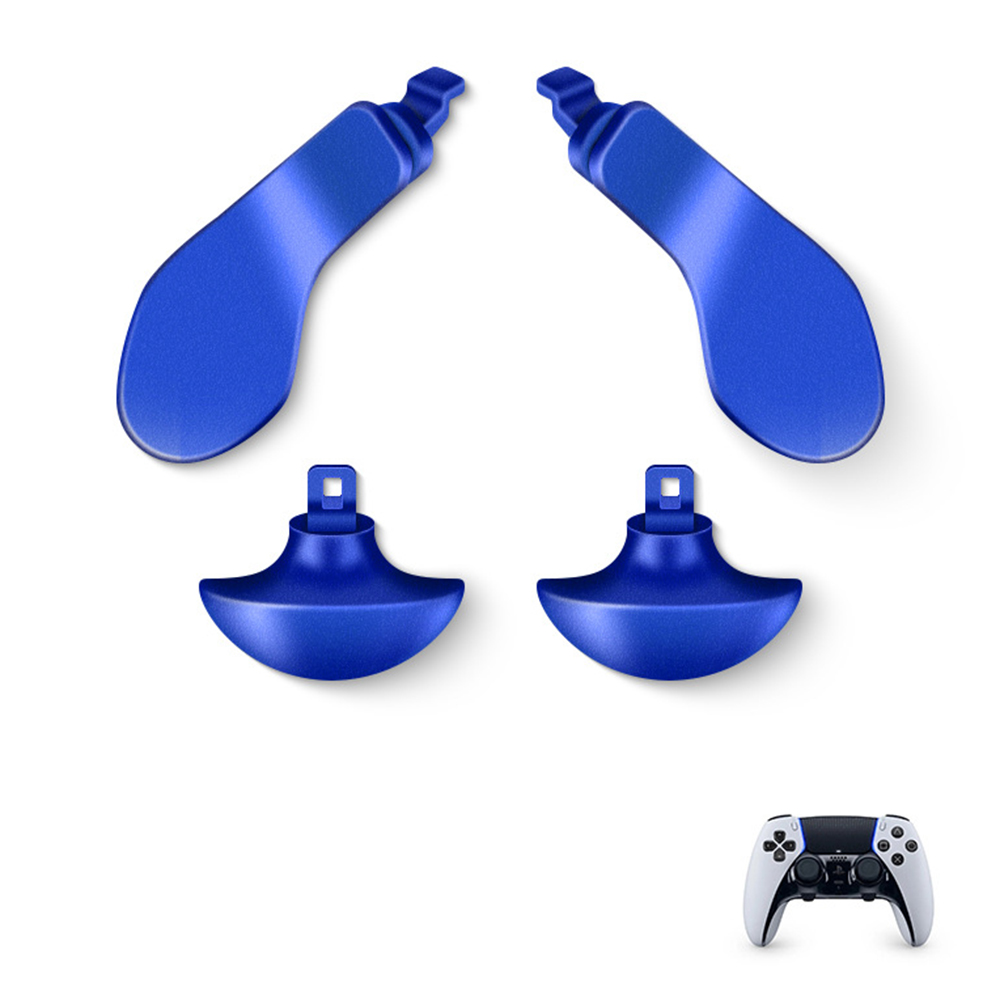 DATA FROG For Sony PlayStation 5 DualSense Edge Game Controller Stainless Steel Replacement Paddles - Blue