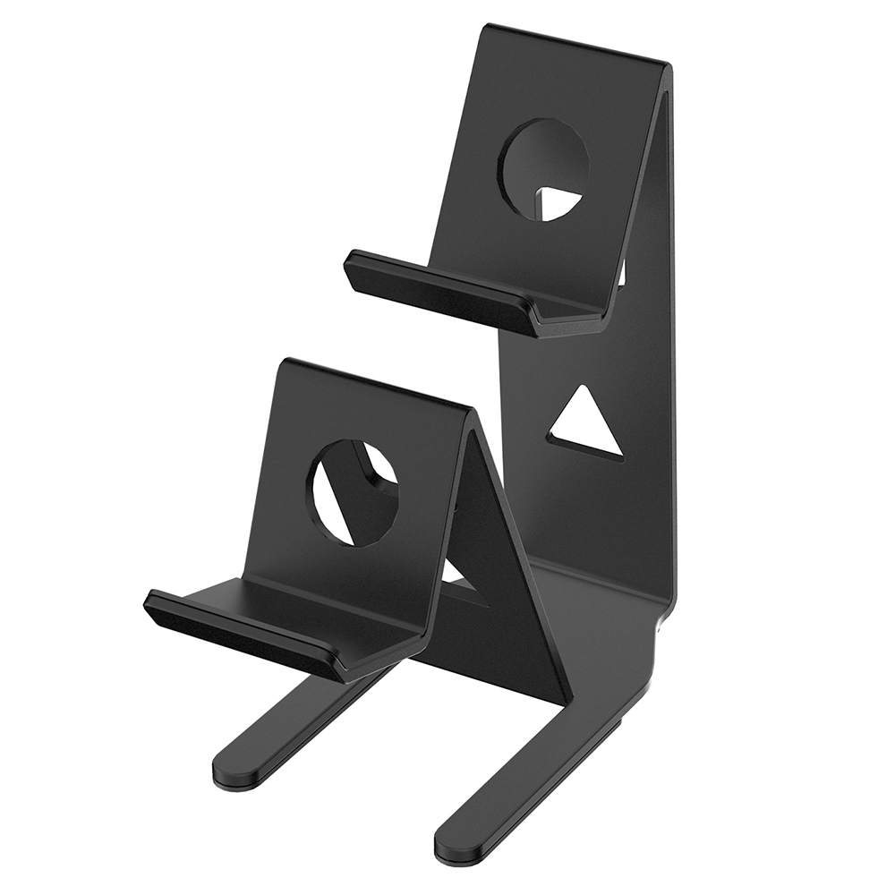 JYS JYS-P5222 Universal Gamepad Holder Zinc Alloy Game Controller Desktop Stand for PS5 / PS4 / Xbox / Nintendo Switch - Black