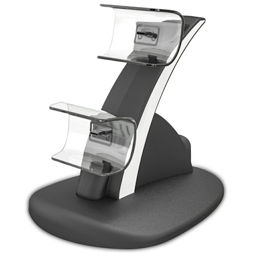 IPLAY HBP-253 For Sony PlayStation 5 Game Controller Holder Storage Stand Charging Dock with Type-C Port LED Indicator - Black