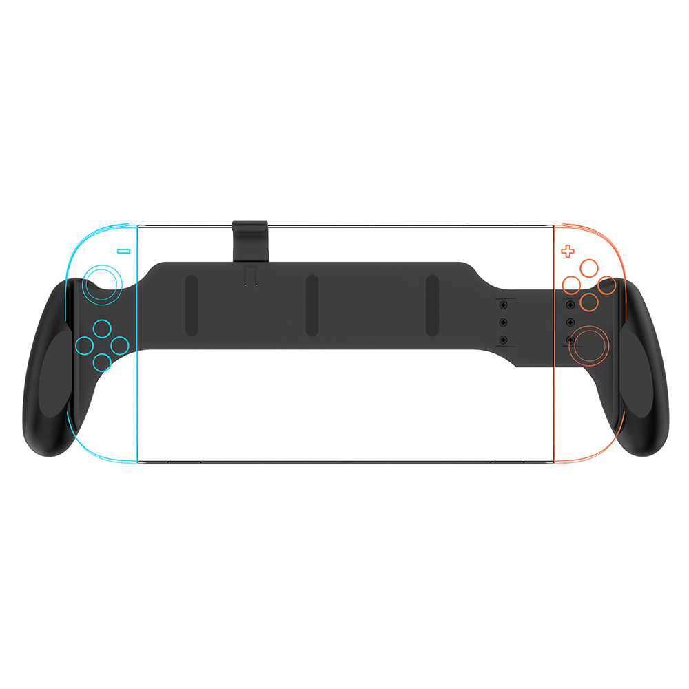 JYS JYS-NS2297 For Nintendo Switch 2 / Switch / Switch OLED Ergonomic Grip Handle Anti-Slip Handheld Grip - Black