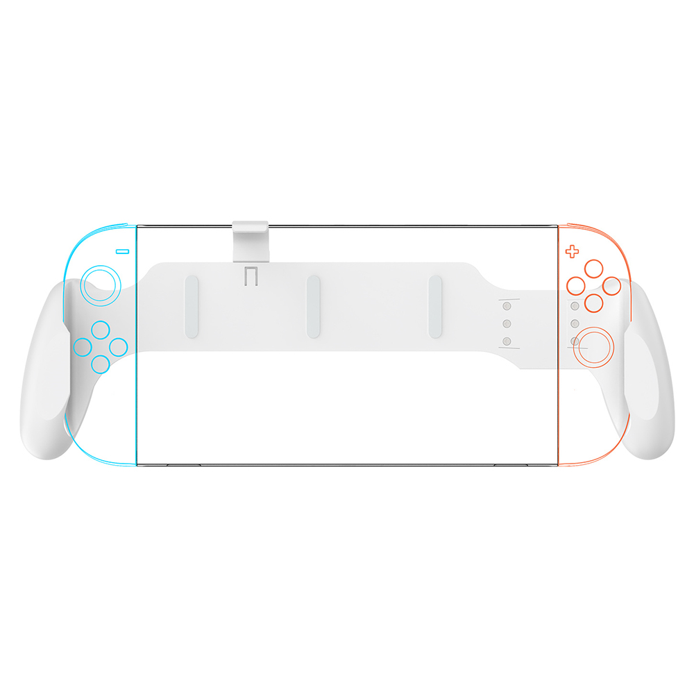 JYS JYS-NS2297 For Nintendo Switch 2 / Switch / Switch OLED Ergonomic Grip Handle Anti-Slip Handheld Grip - White