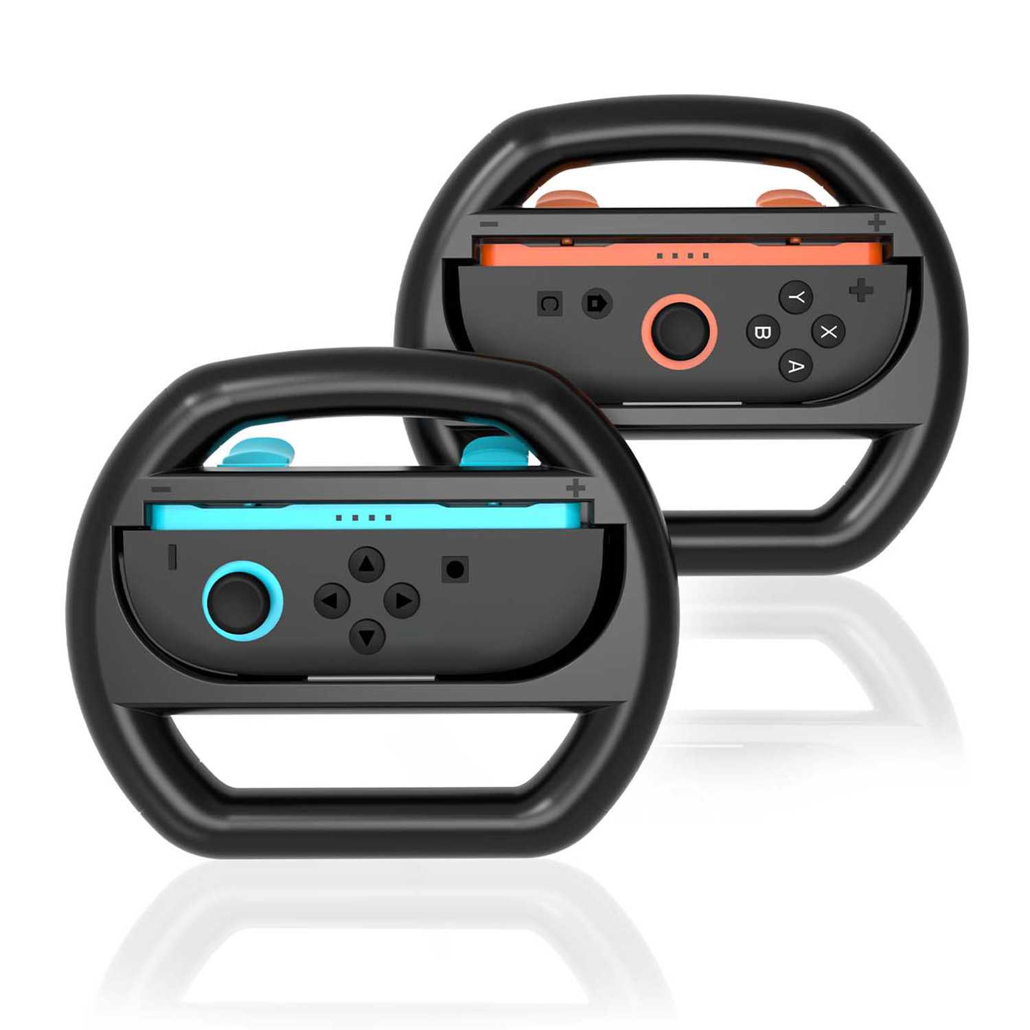 HBS-2813 2Pcs For Nintendo Switch 2 Joy-Con Handle Racing Steering Wheel Grip Game Console Accessories