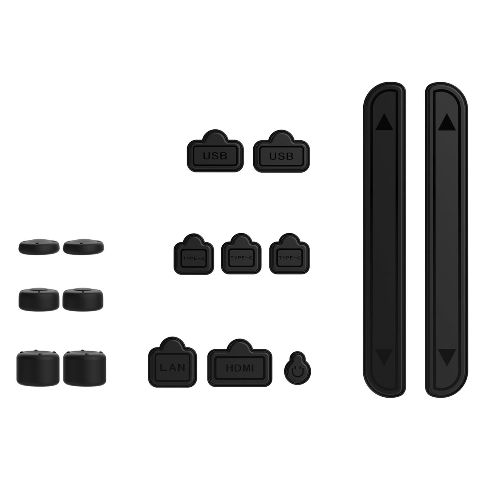 DOBE TNS-5165 For Nintendo Switch 2 Silicone Anti Dust Plugs Thumbstick Caps 16 in 1 Accessories Set