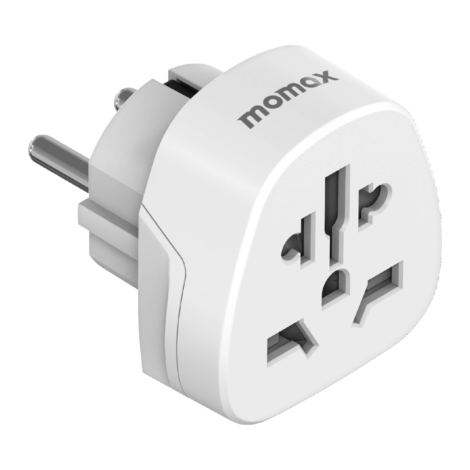 MOMAX 1-World 2500W Global Travel Adapter Universal Power Converter - EU Plug / White