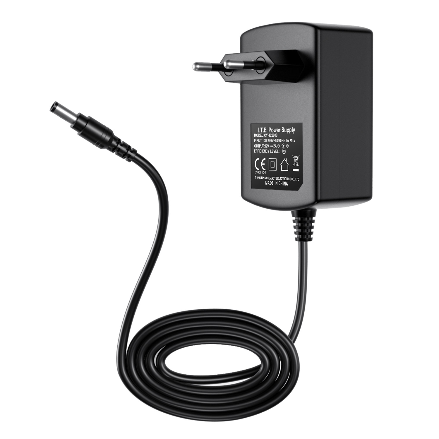 ZOSI DC 12V 2A 2000mA Power Supply Adapter for CCTV Security Camera Surveillance System - EU Plug