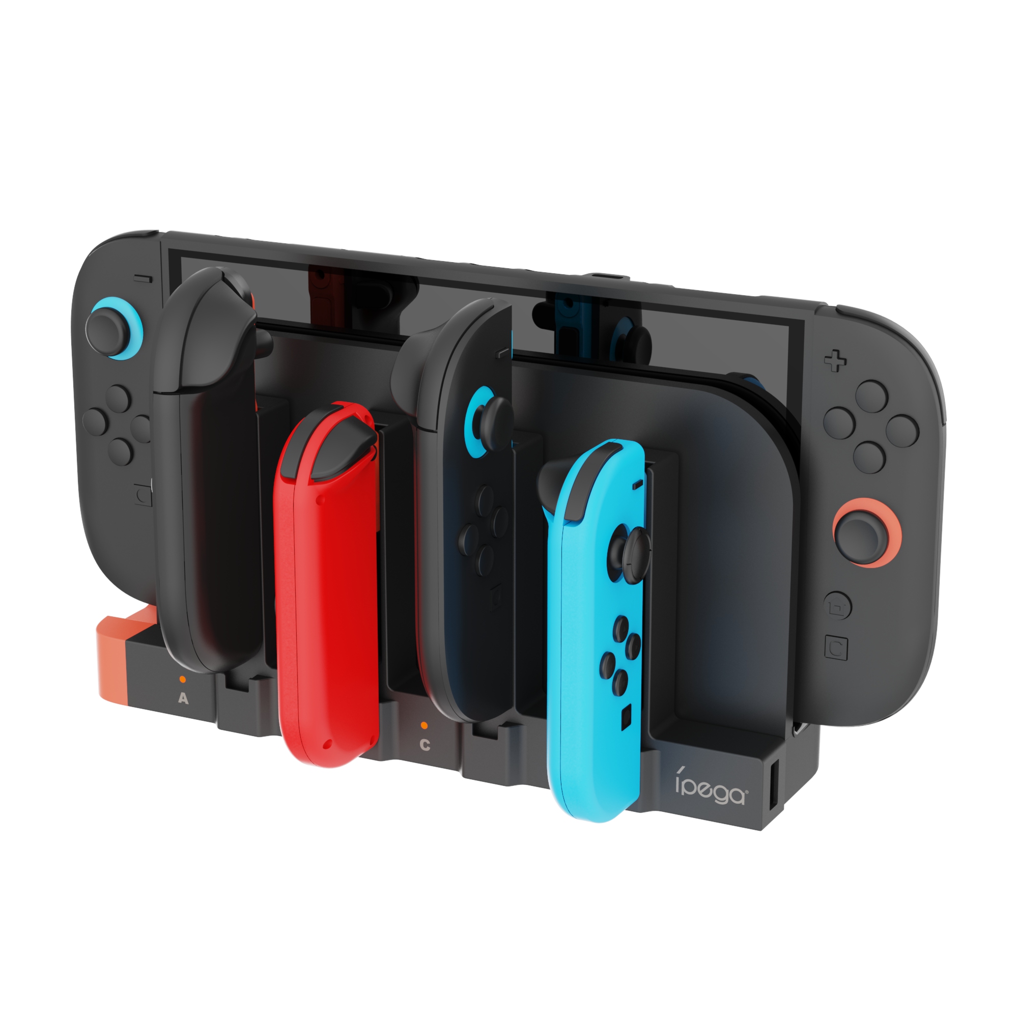 IPEGA PG-SW2186 Joy-Con Charging Dock for Nintendo Switch 2 / Switch / Switch OLED 4 in 1 Controller Charger