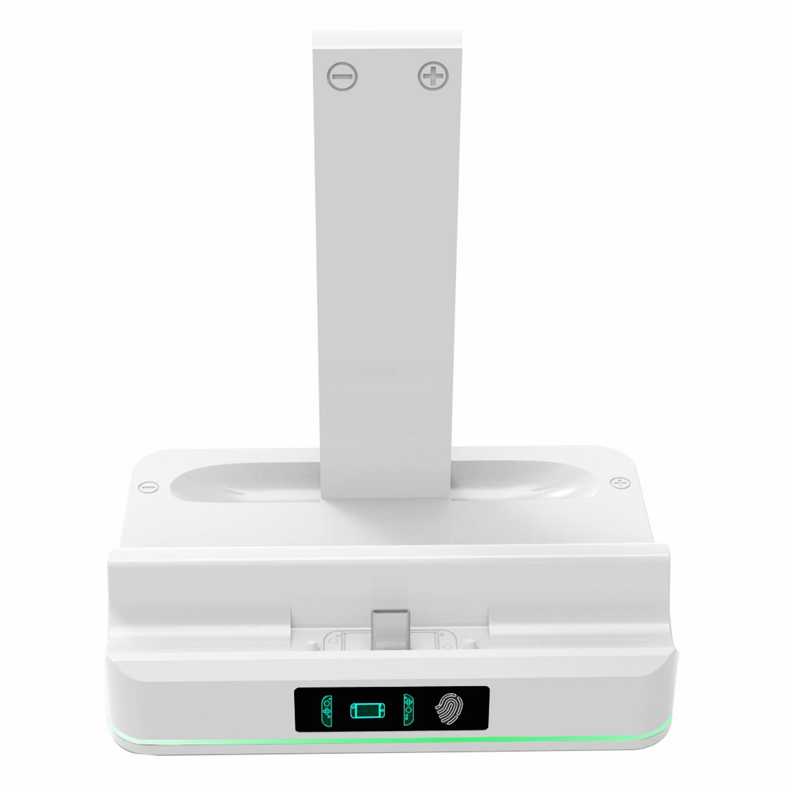 KJH KJH-NS2-029 For Nintendo Switch 2 Charging Dock Joy-Con Controllers Charging Station with RGB Light - White