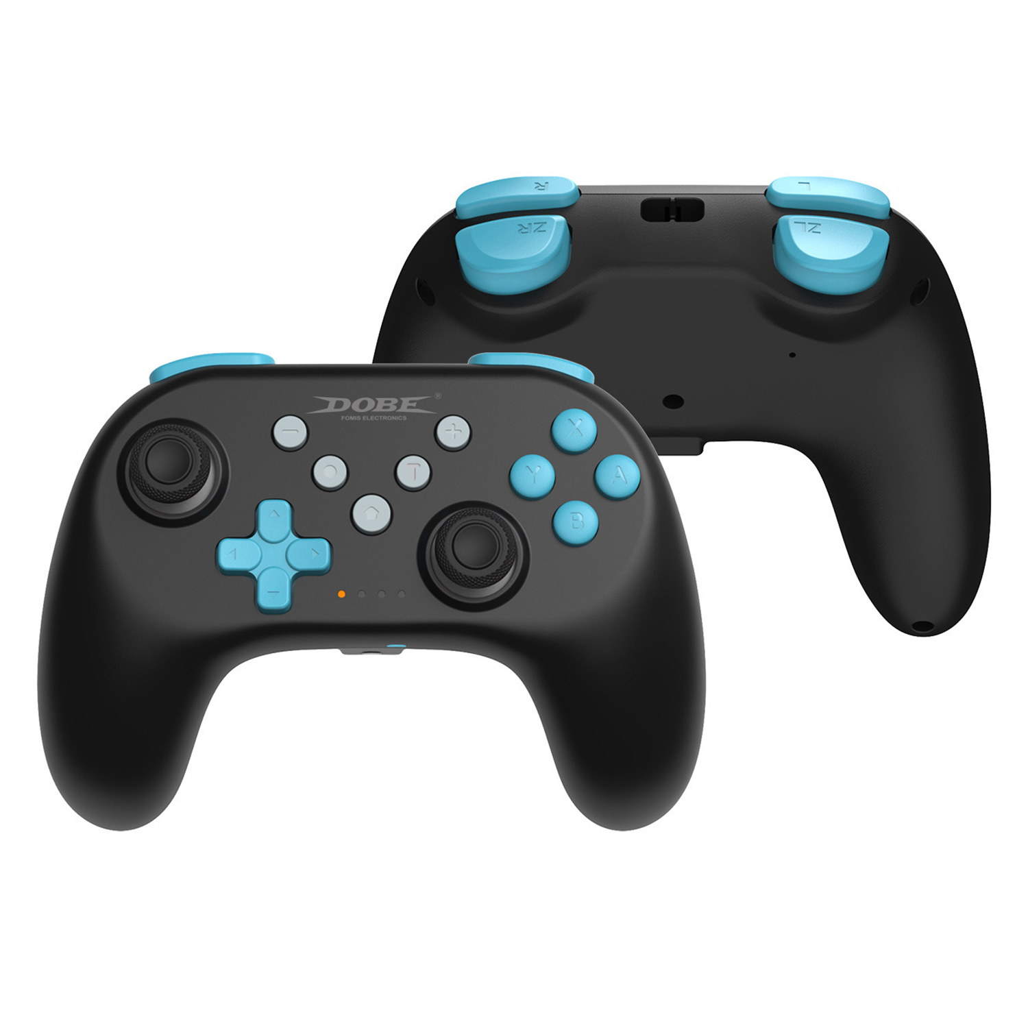 DOBE FOMIS ELECTRONICS TNS-0117E Wireless Bluetooth-compatible Controller for Nintendo Switch 2 / Switch / OLED Gamepad with Vibration - Black  /  Blue