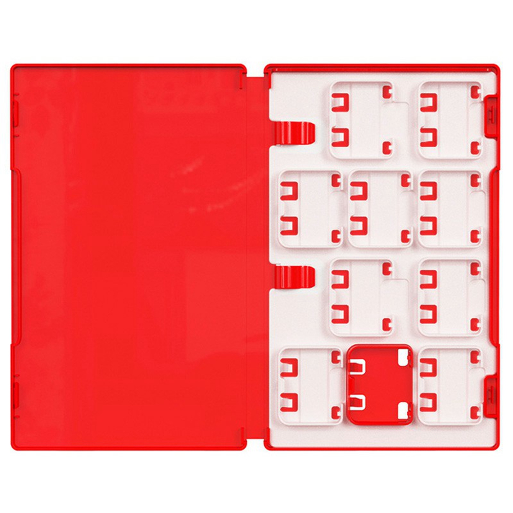 IPLAY HBS-2893 2Pcs 9-Slot Game Card Holder Board for Nintendo Switch 2  /  Switch  /  OLED Game Cartridge Box Inner Tray - White