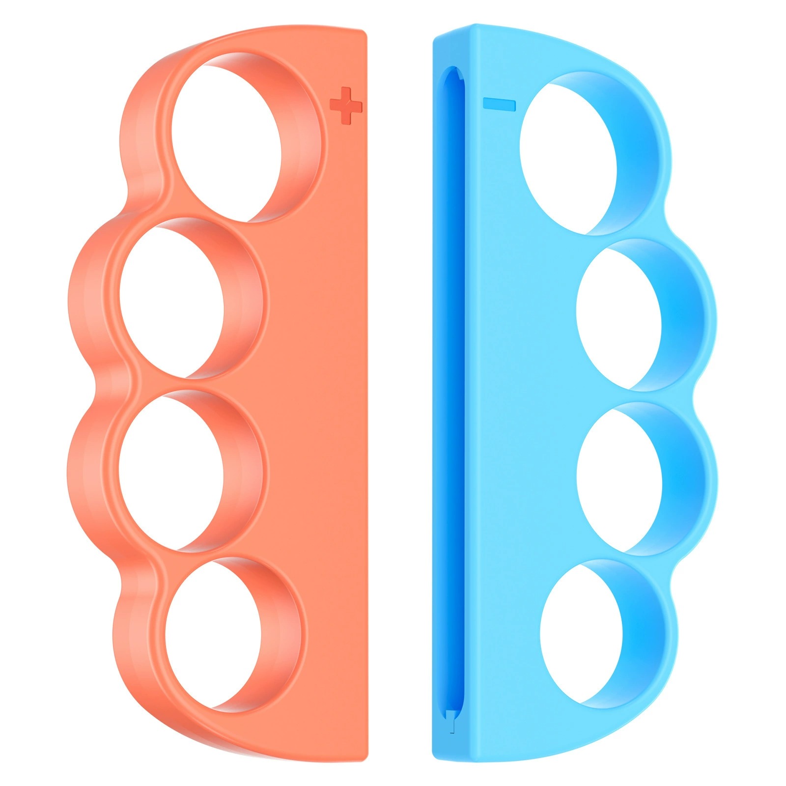 2Pcs for Nintendo Switch 2 Joy-Con Boxing Finger Clasp Left  /  Right Punch Grips ABS Knuckle Grips - Orange Blue