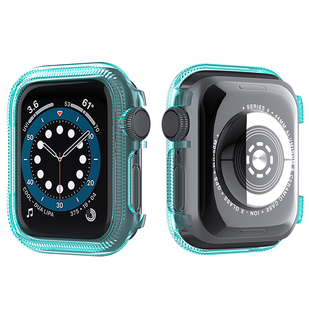 

Clear Hard PC Smart Watch Protective Case Cover Frame for Apple Watch Series 3/2/1 38mm - Transparent Blue, Apple Watch Series 3 38mm