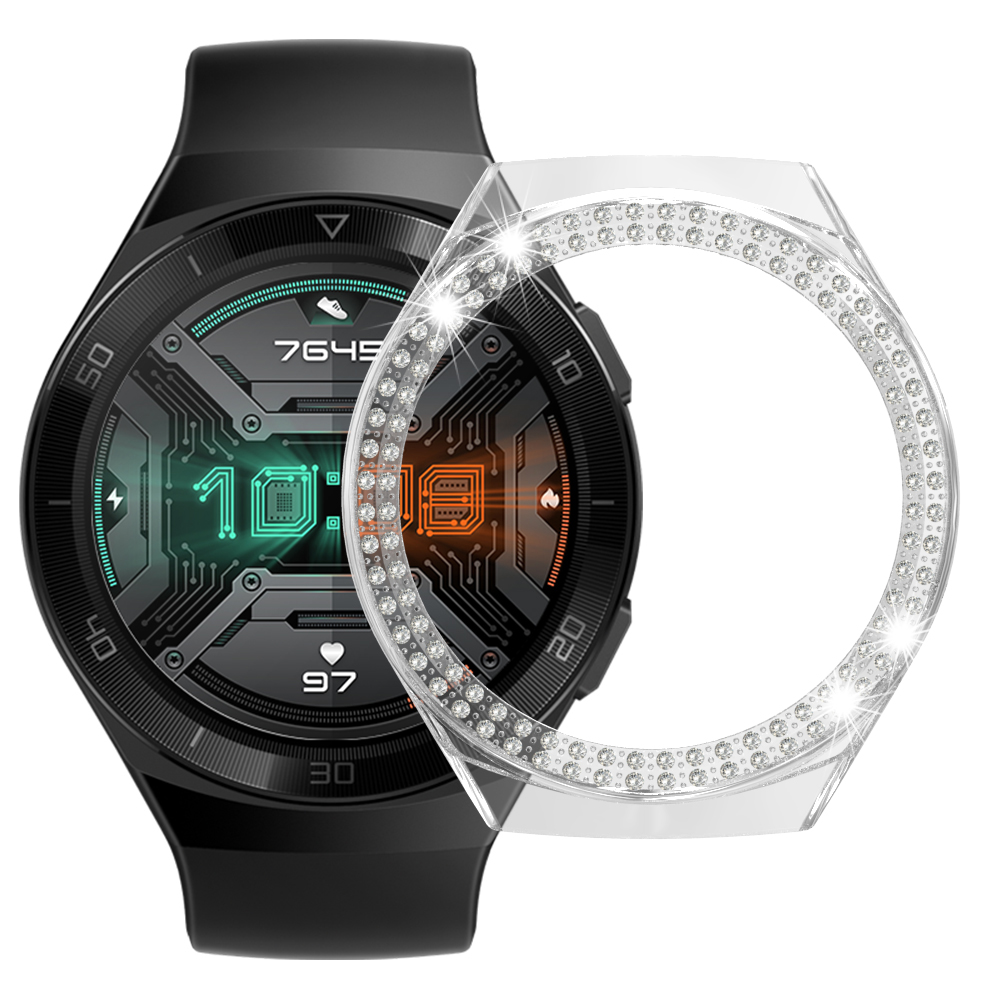 

Для Huawei Watch GT 2e Два Ряда Страшных Стовов Декор. - Прозрачный, Huawei Watch GT 2e