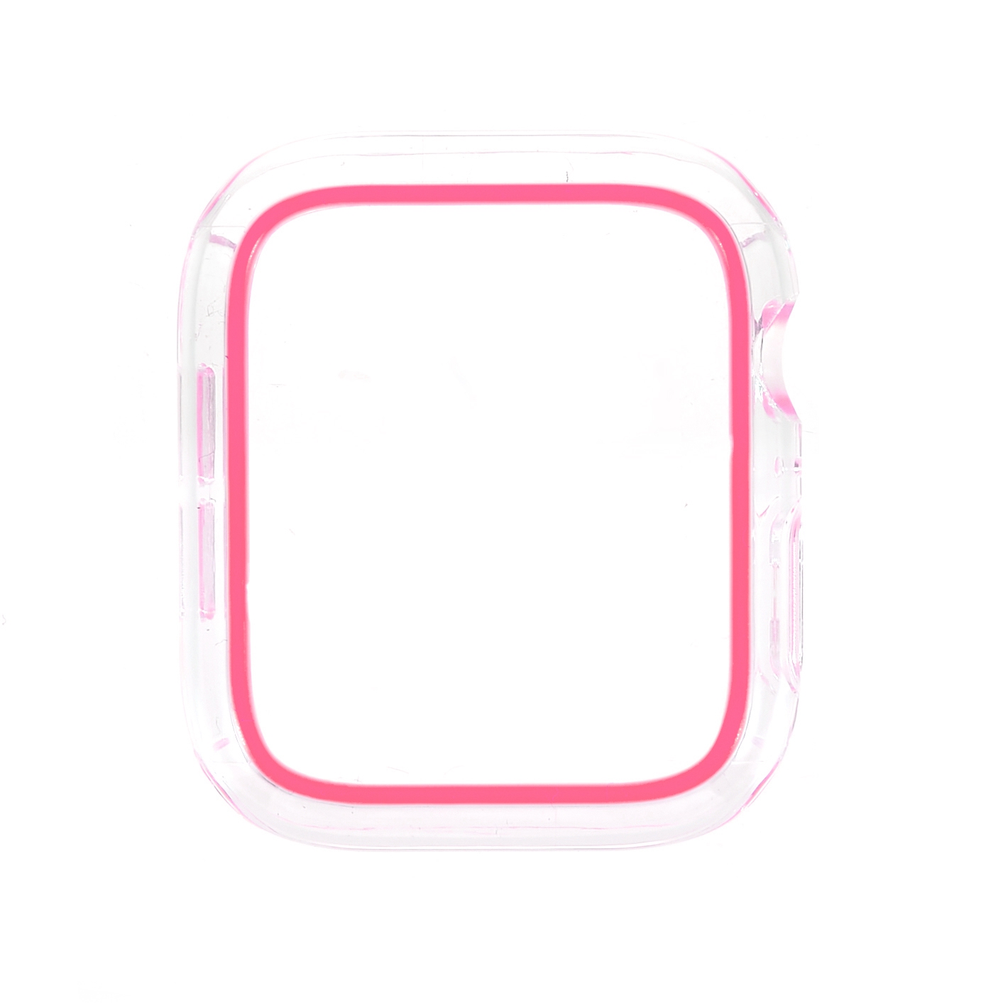 

RURIHAI For Apple Watch Series 4 / 5 / 6 44mm / SE 44mm / SE (2022) 44mm Hollow-out Hard PC Bumper Case Luminous Protective Cover Replacement - Rose, Apple Watch SE (2022) 44mm