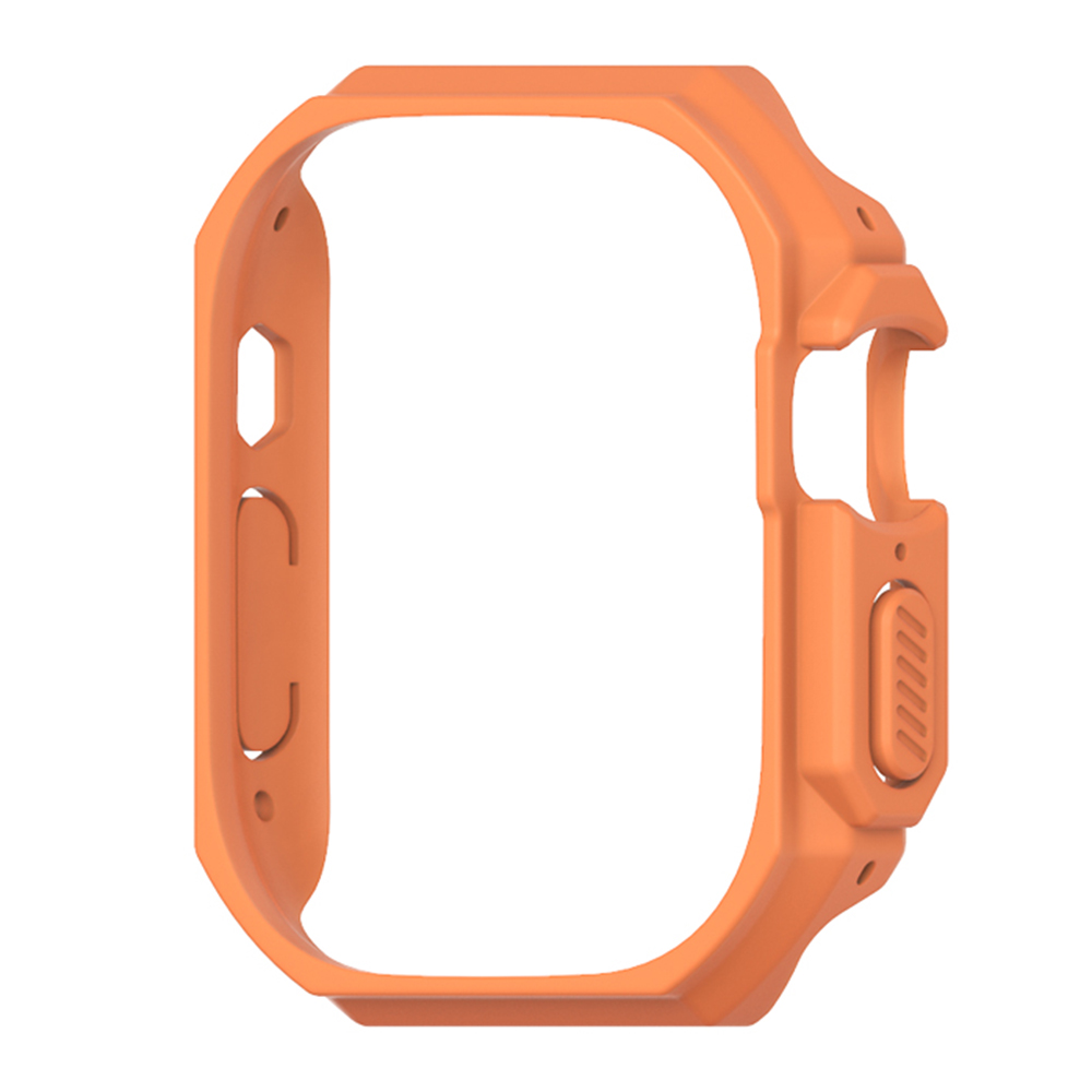 

For Apple Watch Ultra 49mm Slim Hard PC Protective Watch Frame Case Anti-scratch Smart Watch Edge Protector - Orange, Apple Watch Ultra 49mm