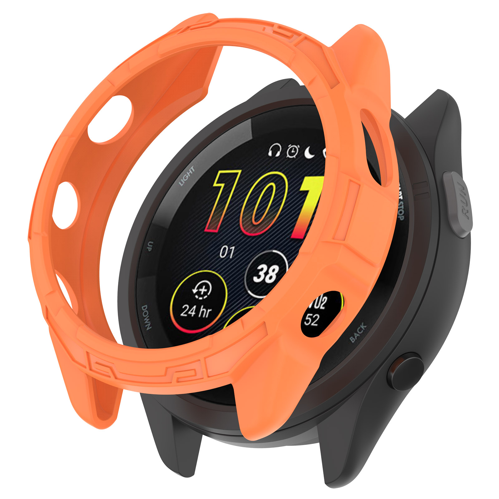 

Für Garmin Forerunner 265S Anti-kollision Soft TPU Watch Case Anti-drop-schutzrahmen - Orange, Garmin Forerunner 265S