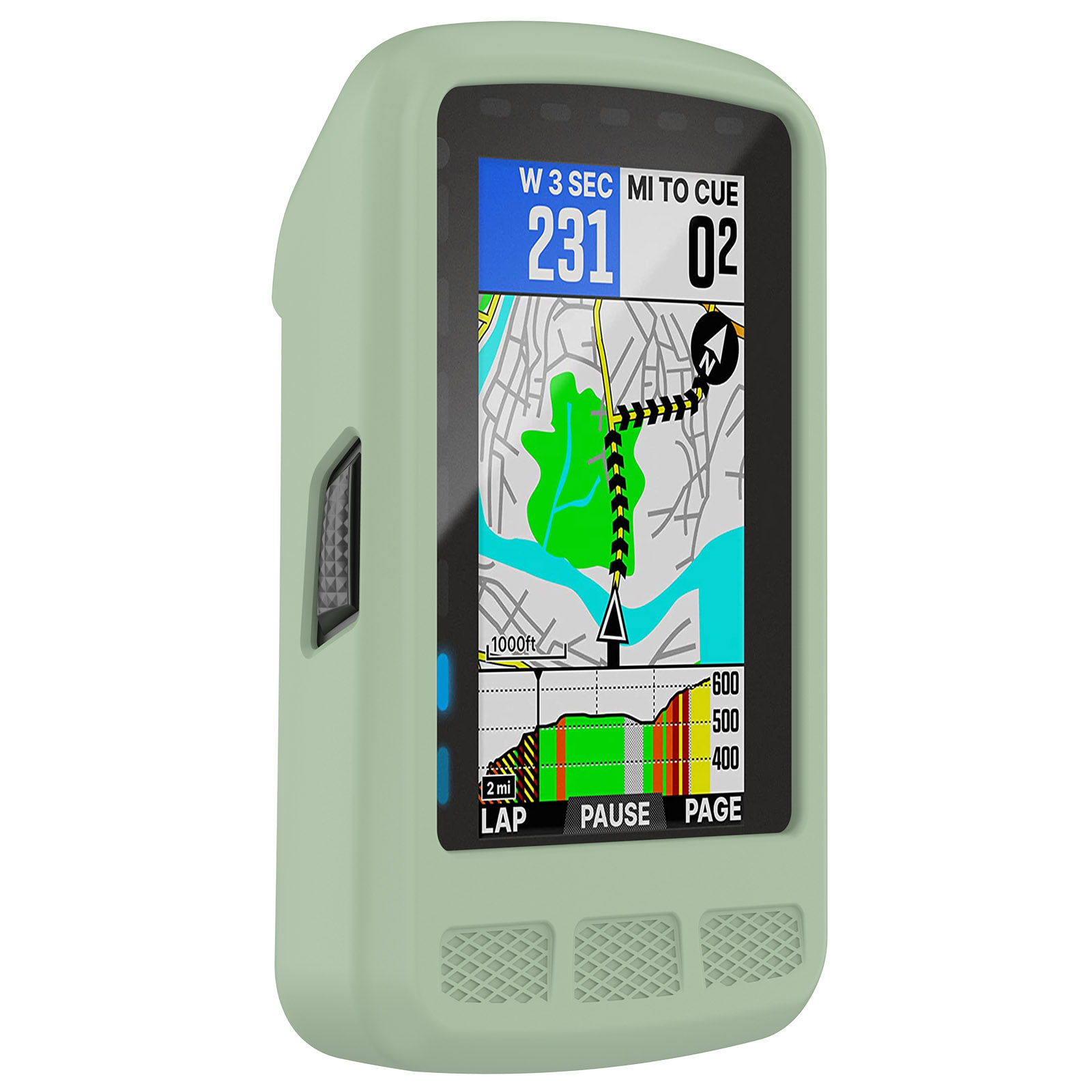 

WFCC4 Silicon -gehäuse Für Wahoo Element Roam Protective Cover Case Leichtes Zykluszubehör - Grün