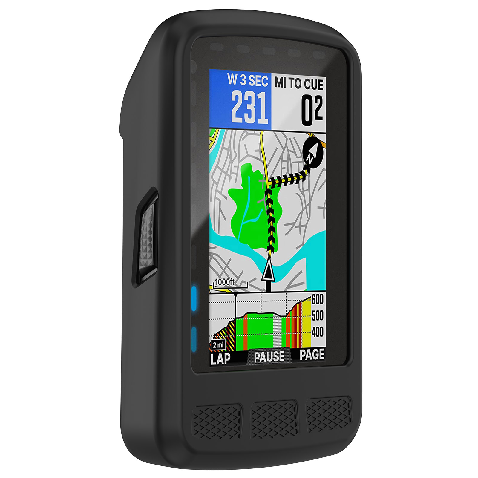 

WFCC4 Silicon -gehäuse Für Wahoo Element Roam Protective Cover Case Leichtes Zykluszubehör - Schwarz
