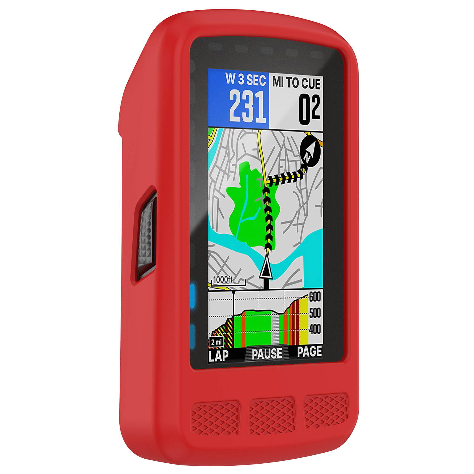 

WFCC4 Silicon -gehäuse Für Wahoo Element Roam Protective Cover Case Leichtes Zykluszubehör - Rot