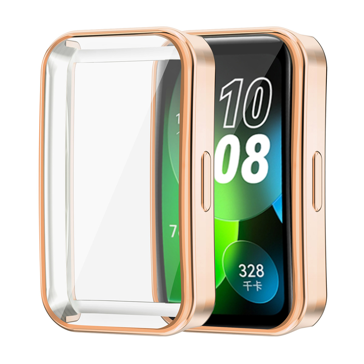 

Enkay Hat Prince Für Huawei Band 8 TPU Watch Case Electroplating Anti-drop-abdeckung Mit Bildschirmschutz - Gold, Huawei Band 8