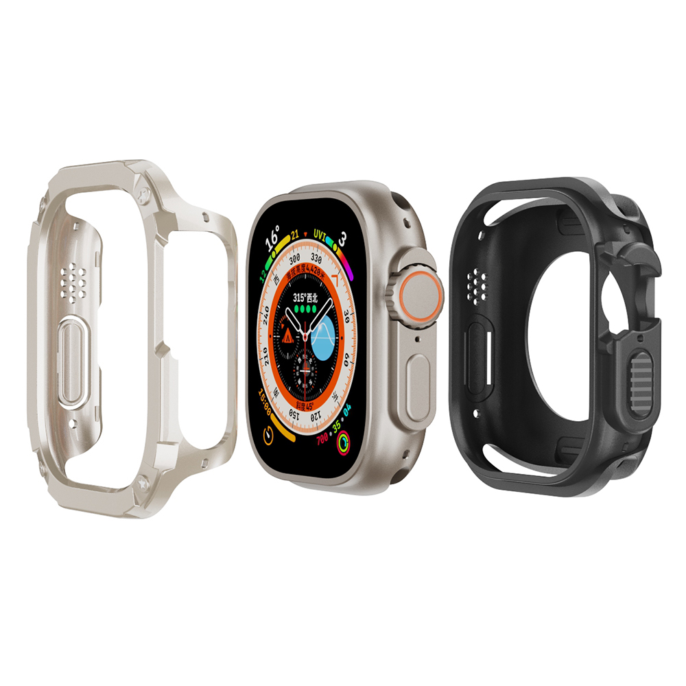 

Watch Case Für Die Apple Watch Series 8 7 41mm / Serie 6 5 4 SE (2022) SE 40 mm TPU+PC Schockdichte Rahmenabdeckung - Sternenlicht, Apple Watch Series 6 40mm