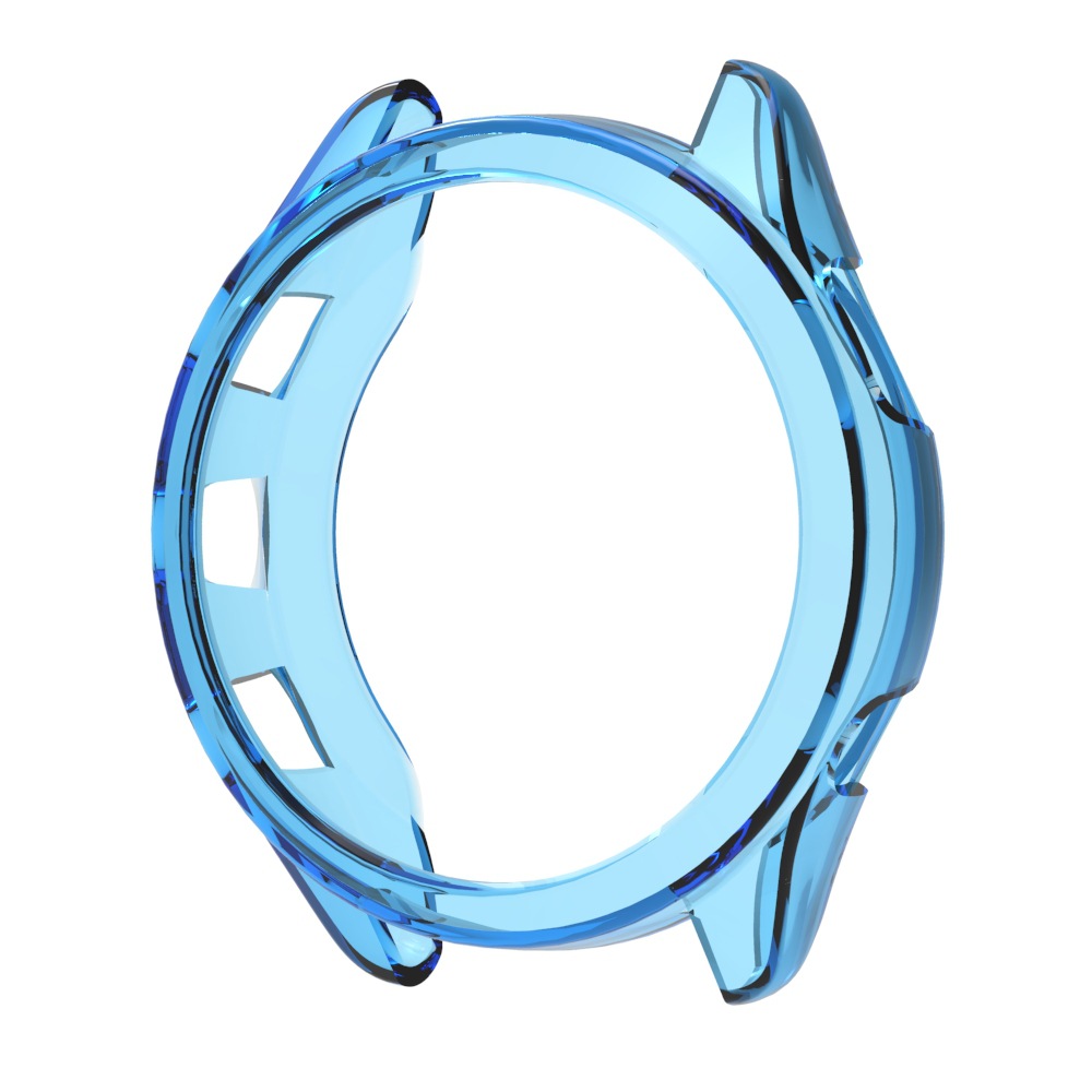 

Für Garmin Forerunner 265S TPU Watch Case Hohl Anti-scratch-uhrenrahmen - Transparent Blau, Garmin Forerunner 265S