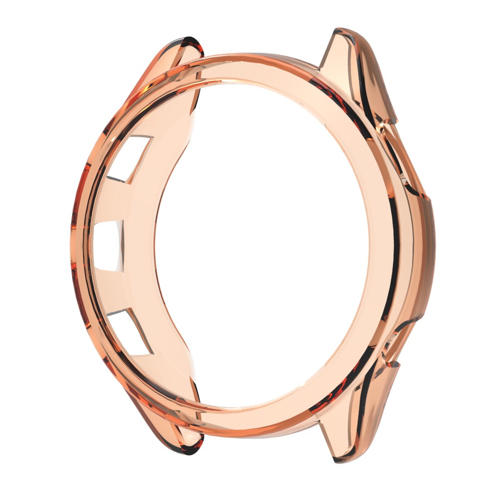 

Für Garmin Forerunner 265S TPU Watch Case Hohl Anti-scratch-uhrenrahmen - Transparente Orange, Garmin Forerunner 265S
