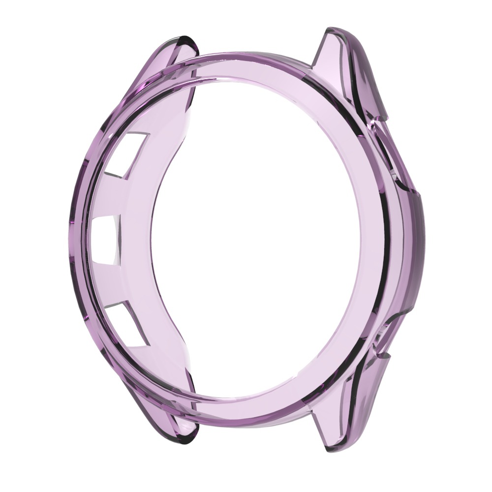 

Für Garmin Forerunner 965 Hohlschutzrahmen Anti-kollision TPU Watch Case - Transparent Lila, Garmin Forerunner 965
