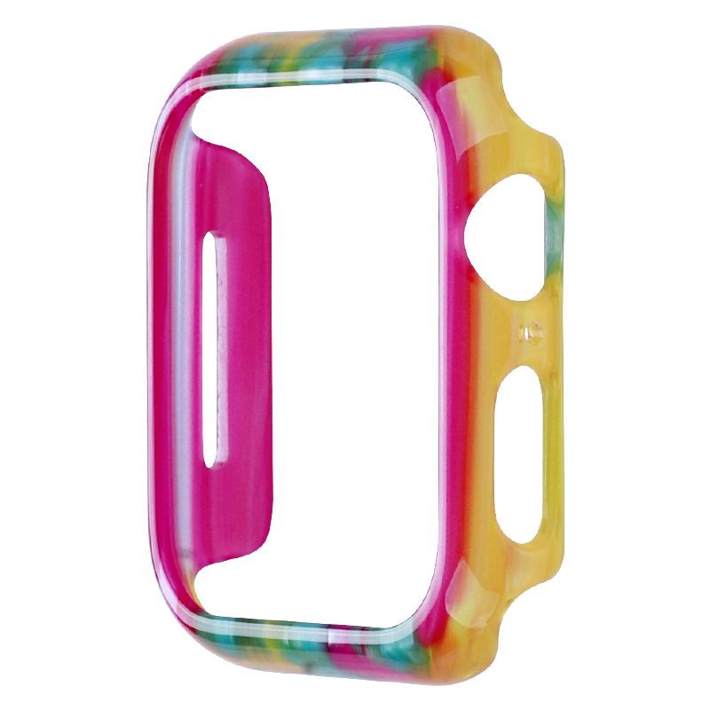 

Für Die Apple Watch Series 4 / 5 / 6 / se / SE (2022) 44 mm Schnellveröffentlichungsmuster Watch Case Sport Watch Harzkoffer Cover - Regenbogen, Apple Watch Series 5 44mm