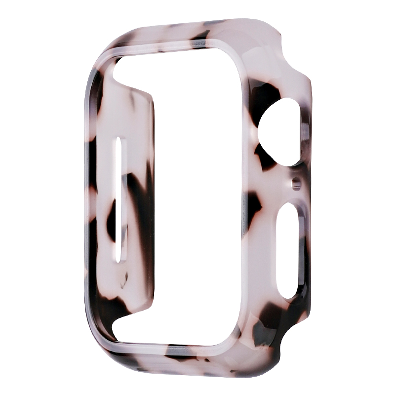 

Für Die Apple Watch Series 4 / 5 / 6 / se / SE (2022) 44 mm Schnellveröffentlichungsmuster Watch Case Sport Watch Harzkoffer Cover - Rotrosa Blume, Apple Watch Series 5 44mm